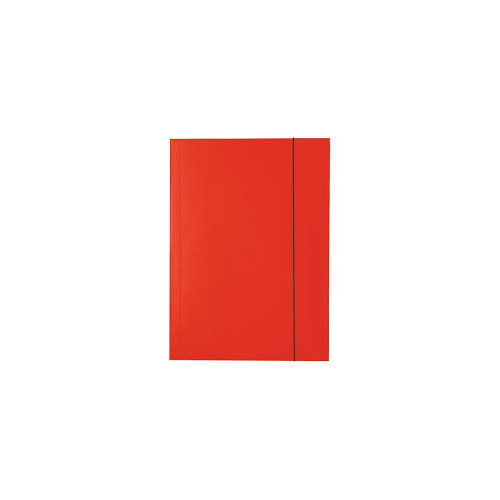 Teczka kreska lakierowana z gumką A4 czerwona