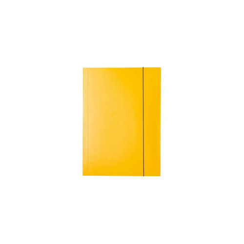 Teczka kreska lakierowana z gumką A4 żółta